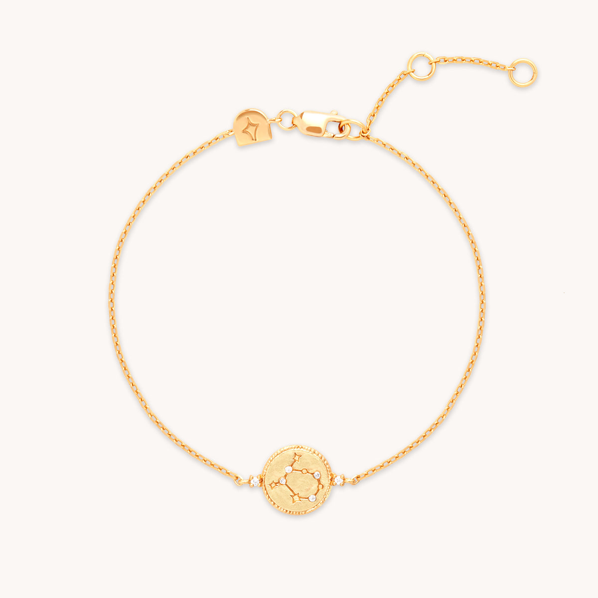 18k Gold Plated Jewellery - Gemini Zodiac Bracelet in Gold - Zodiac - Astrid &amp; Miyu