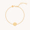 18k Gold Plated Jewellery - Gemini Zodiac Bracelet in Gold - Zodiac - Astrid &amp; Miyu