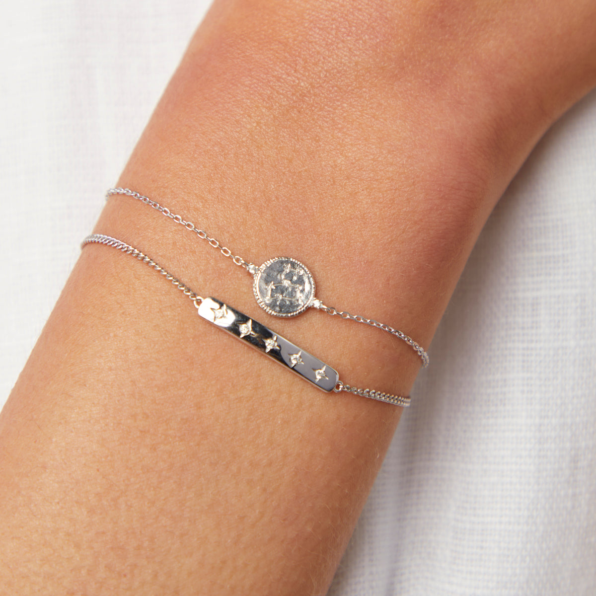 Bracelets - Leo Zodiac Bracelet in Silver - Zodiac - Astrid &amp; Miyu