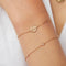 18k Gold Plated Jewellery - Pisces Zodiac Bracelet in Gold - Zodiac - Astrid &amp; Miyu