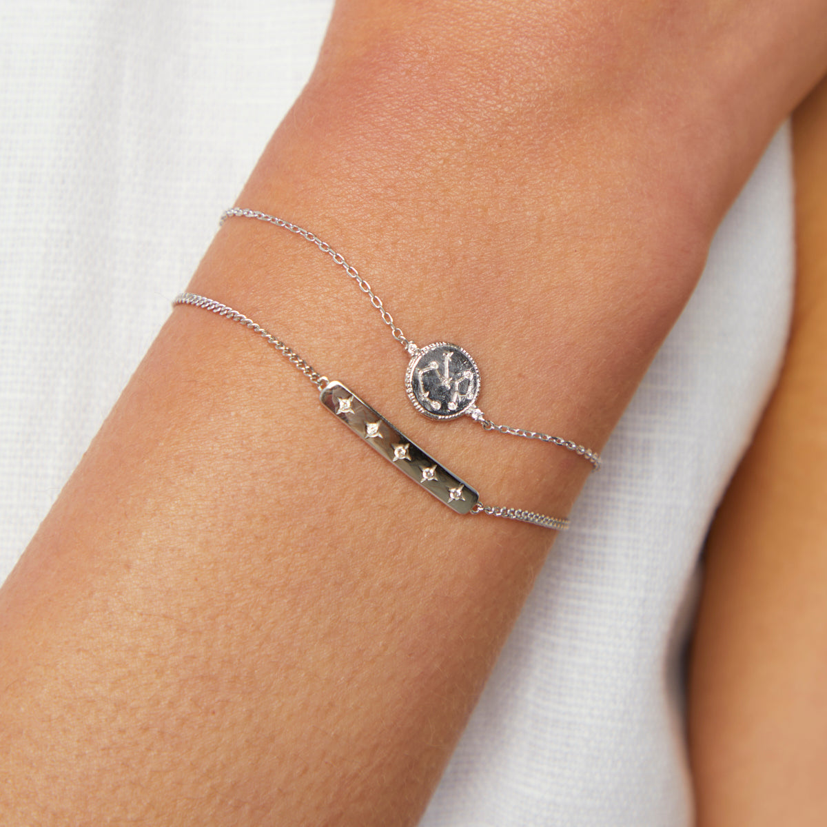 Bracelets - Sagittarius Zodiac Bracelet in Silver - Zodiac - Astrid &amp; Miyu