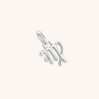 Hoop Charms - Virgo Zodiac Talisman Charm in Silver - Talisman Charm - Astrid &amp; Miyu