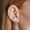 Crystal Set Hoops in Gold-Astrid &amp; Miyu
