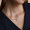 Crystal Cluster Pendant Necklace in Gold-Astrid &amp; Miyu