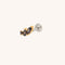 Black Cluster Titanium Piercing Stud in Gold-Astrid &amp; Miyu