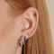 Black Cluster Titanium Piercing Stud in Gold-Astrid &amp; Miyu