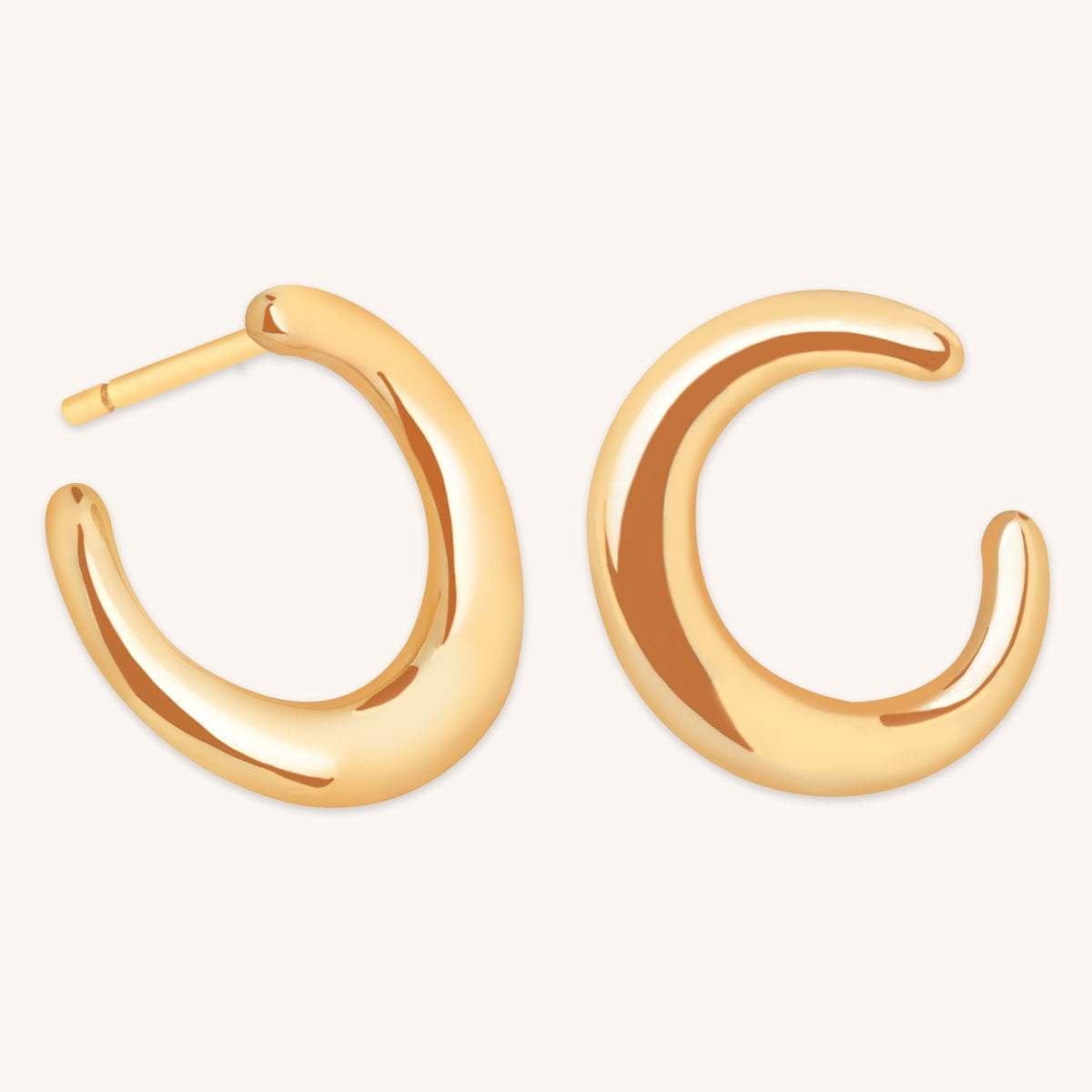 Orbit Small Hoops in Gold-Astrid &amp; Miyu