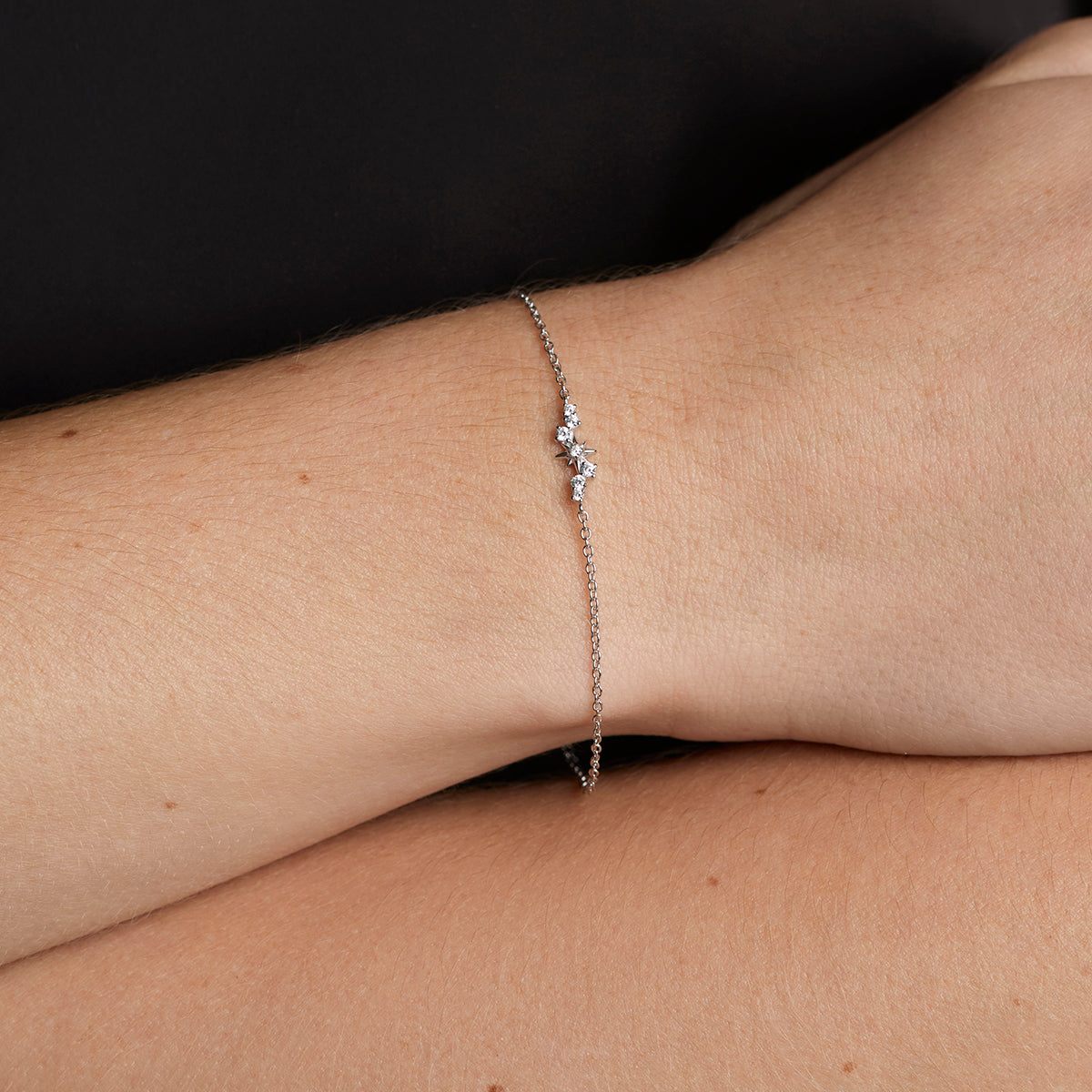 Star Cluster Charm Bracelet in Silver-Astrid &amp; Miyu