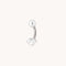 Crystal Cluster Titanium Belly Bar in Silver-Astrid &amp; Miyu