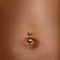 Heart Titanium Belly Bar in Gold-Astrid &amp; Miyu
