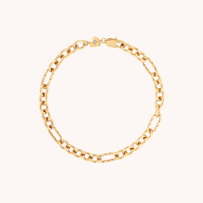 Bold Chain Bracelet in Gold-Astrid &amp; Miyu