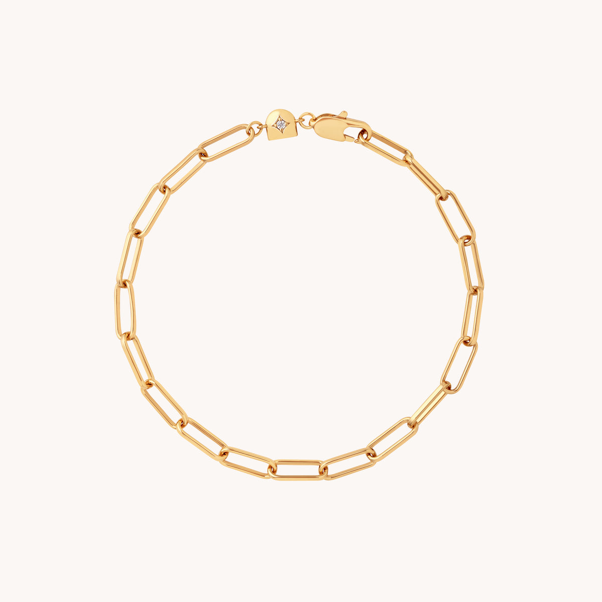 Bold Piccadilly Chain Bracelet in Gold-Astrid &amp; Miyu