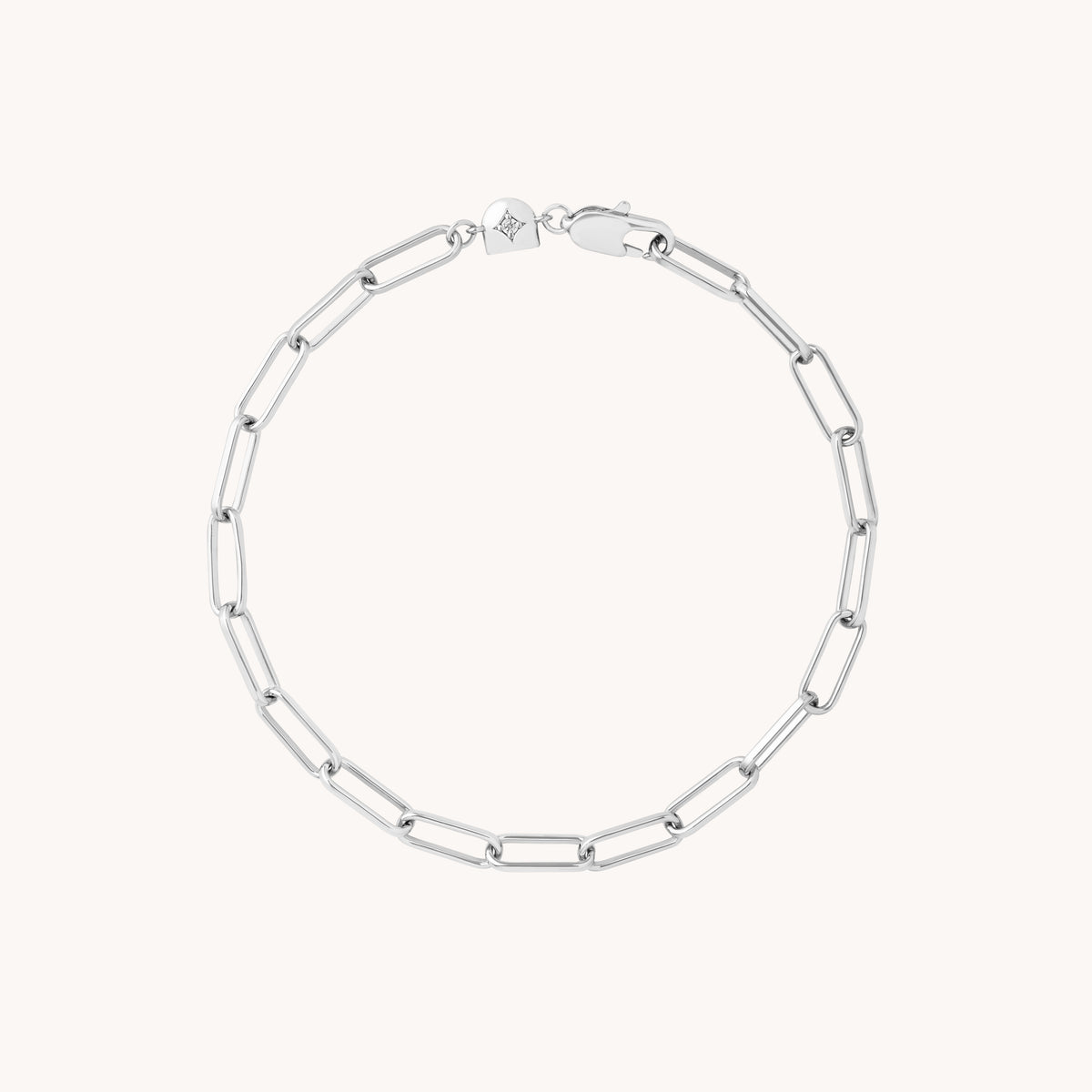 Bold Piccadilly Chain Bracelet in Silver-Astrid &amp; Miyu