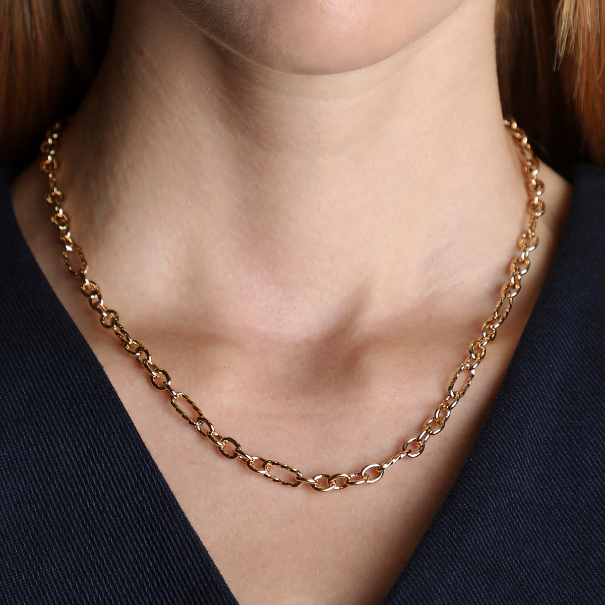 Bold Chain Necklace in Gold-Astrid &amp; Miyu