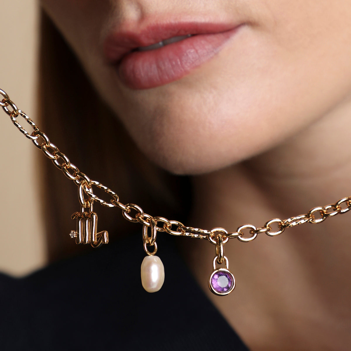 Bold Chain Necklace in Gold-Astrid &amp; Miyu