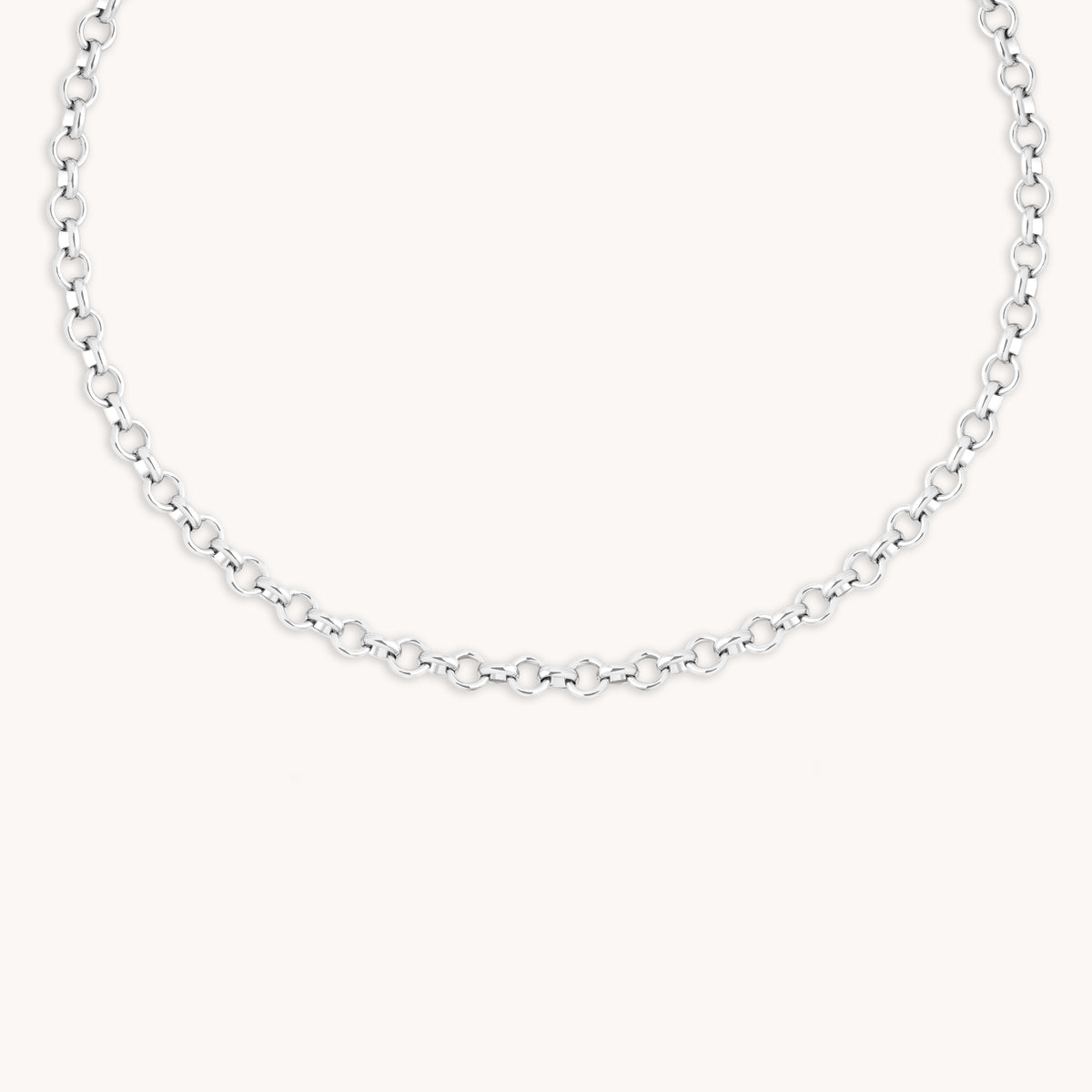 Bold Chelsea Chian Necklace in Silver-Astrid &amp; Miyu