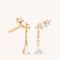 Pavé Crescent Moon Studs in Gold-Astrid &amp; Miyu