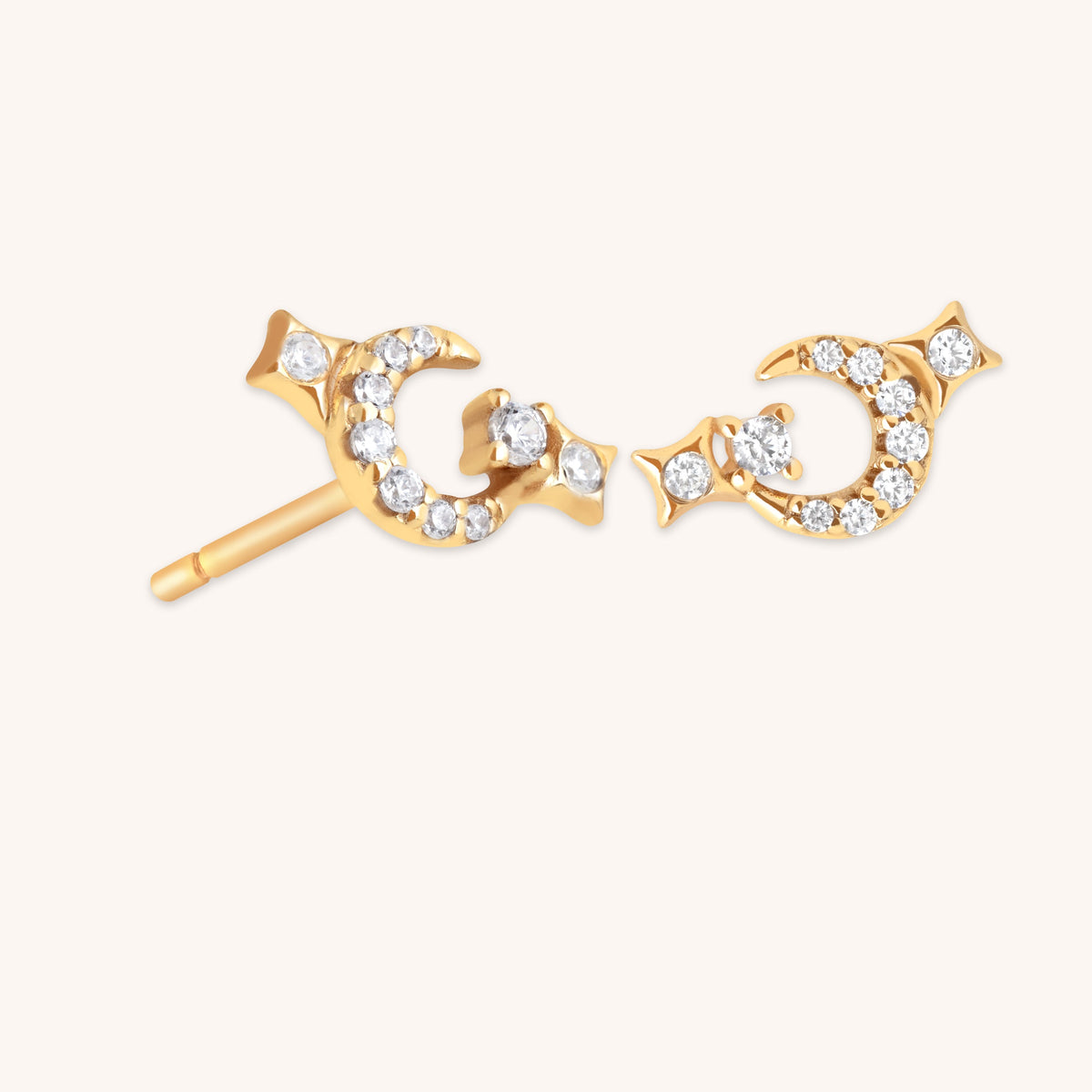 Shooting Star Studs in Gold-Astrid &amp; Miyu