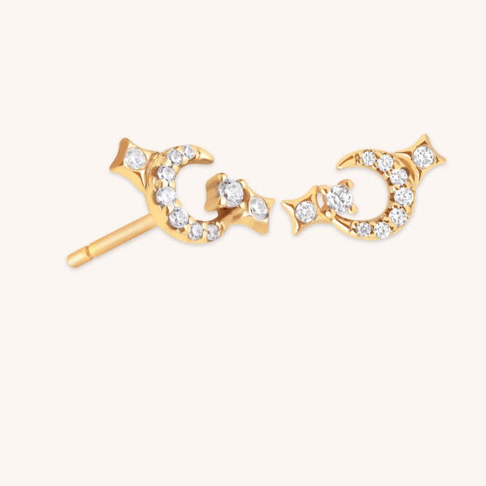 Shooting Star Studs in Gold-Astrid &amp; Miyu