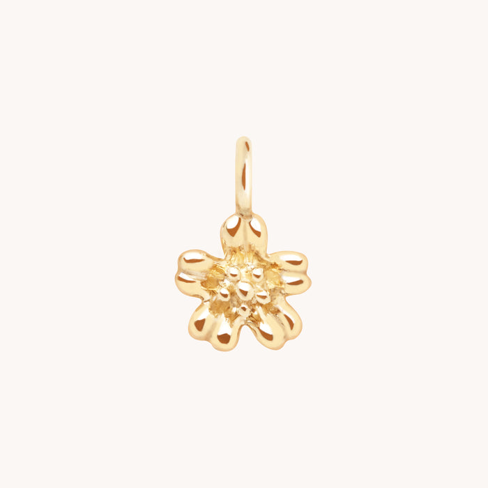 Flower Charm 9k Gold-Astrid &amp; Miyu