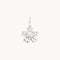 Flower Charm 9k White Gold-Astrid &amp; Miyu