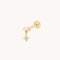 Cosmic Star Single Charm Hidden Helix in Solid Gold-Astrid &amp; Miyu