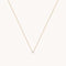 Diamond Solitaire Pendant Necklace in Solid Gold-Astrid &amp; Miyu