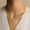 Diamond Solitaire Pendant Necklace in Solid Gold-Astrid &amp; Miyu