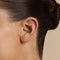 Diamond Cosmic Charm Piercing Stud in Solid White Gold-Astrid &amp; Miyu