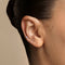 Diamond Marquise Piercing Stud in Solid White Gold-Astrid &amp; Miyu