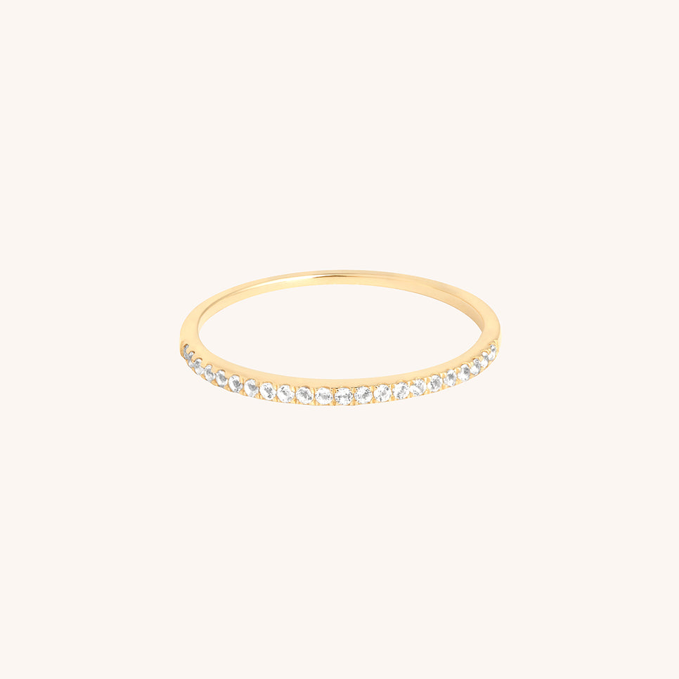 Diamond Eternity Ring in Solid Gold-Astrid &amp; Miyu