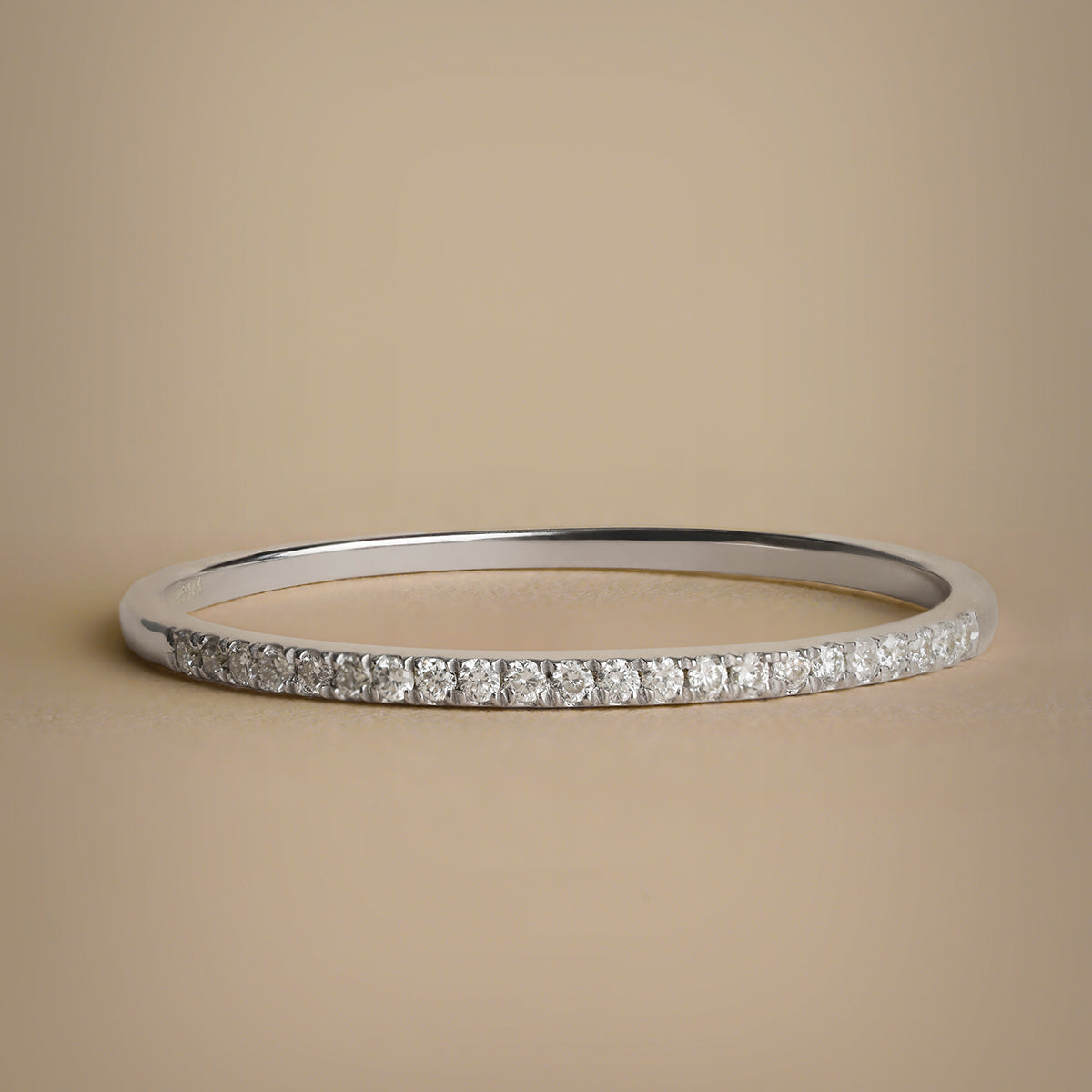 Diamond Eternity Ring in Solid White Gold-Astrid &amp; Miyu