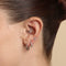 Topaz Marquise Fan Daith Hoop in Solid White Gold-Astrid &amp; Miyu