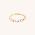 Diamond Eternity Milestone Ring in Solid Gold-Astrid &amp; Miyu