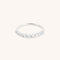 Diamond Eternity Milestone Ring in Solid White Gold-Astrid &amp; Miyu