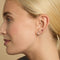 Piercing Jewellery - Heart Topaz Piercing Hoop in Solid White Gold - Piercing Hoops - Astrid &amp; Miyu