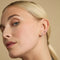 Piercing Jewellery - Heart Topaz Piercing Hoop in Solid White Gold - Piercing Hoops - Astrid &amp; Miyu