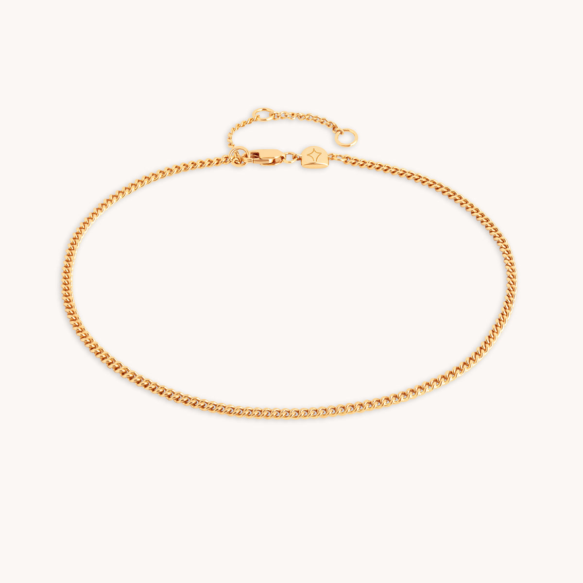 Essential Curb Chain Anklet in Gold-Astrid &amp; Miyu