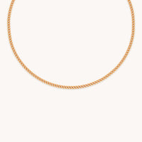 Bold Essential Curb Chain Necklace in Gold-Astrid &amp; Miyu