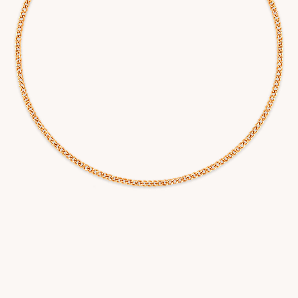 Bold Essential Curb Chain Necklace in Gold-Astrid &amp; Miyu