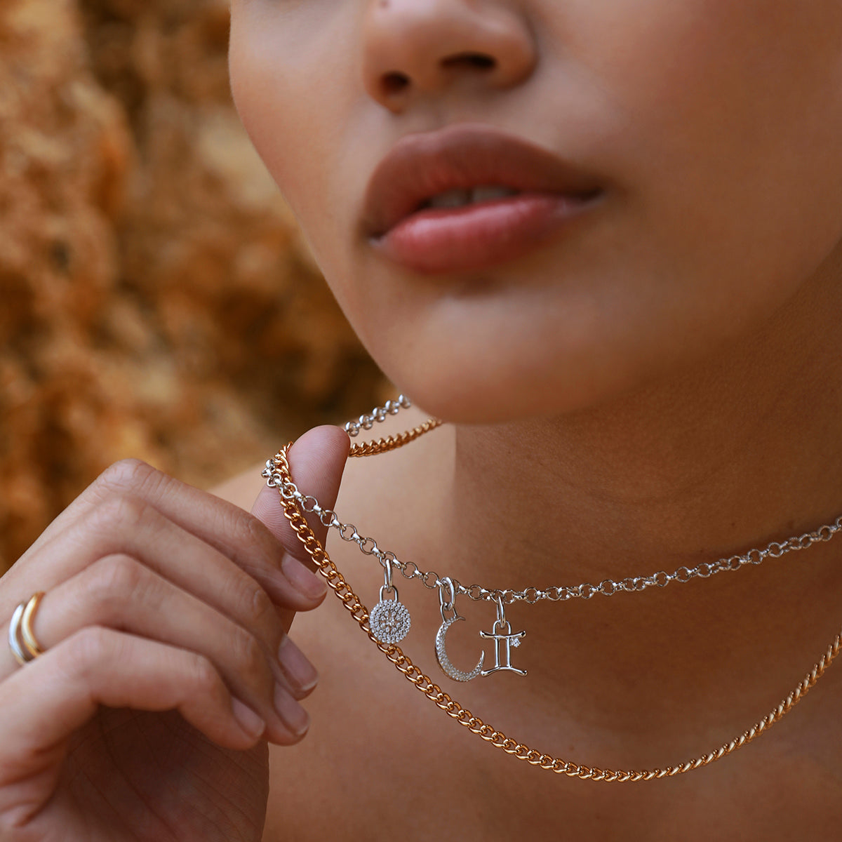 Bold Essential Curb Chain Necklace in Gold-Astrid &amp; Miyu