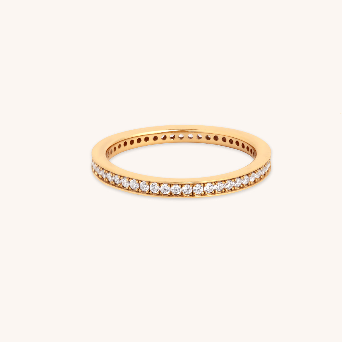 Crystal Stacking Ring in Gold-Astrid &amp; Miyu