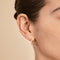 18k Rose Gold Plated Jewellery - Oval Crystal Stud Earrings in Rose Gold - Stud Earrings - Astrid &amp; Miyu
