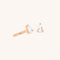 18k Rose Gold Plated Jewellery - Pear Crystal Stud Earrings in Rose Gold - Stud Earrings - Astrid &amp; Miyu