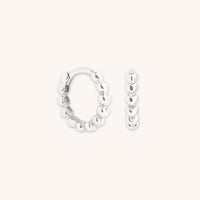 Earrings - Heart Huggies in Solid White Gold - Huggies - Astrid &amp; Miyu