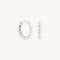 Earrings - Heart Huggies in Solid White Gold - Huggies - Astrid &amp; Miyu