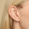 Earrings - Heart Huggies in Solid White Gold - Huggies - Astrid &amp; Miyu