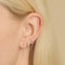 Earrings - Heart Huggies in Solid White Gold - Huggies - Astrid &amp; Miyu