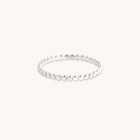 Heart Jewellery - Heart Band Ring in Solid White Gold - Band Rings - Astrid &amp; Miyu