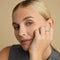 Heart Jewellery - Heart Band Ring in Solid White Gold - Band Rings - Astrid &amp; Miyu